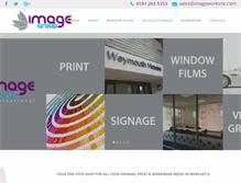 Tablet Screenshot of imageworksne.com